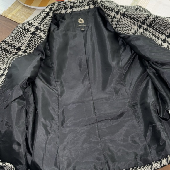 AMBER SUN WOOL BLEND PLAID BLAZER JACKET - Picture 8 of 9